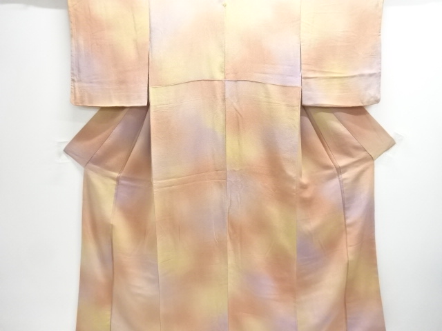 JAPANESE KIMONO / CHIRIMEN FABRIC SINGLE CREST IROMUJI